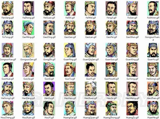 《三国志》武将头像 三国志历代武将头像大全