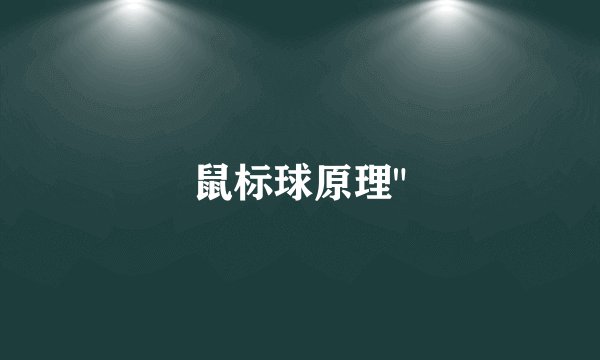 鼠标球原理