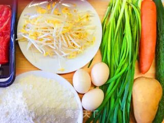 烙春饼及配菜