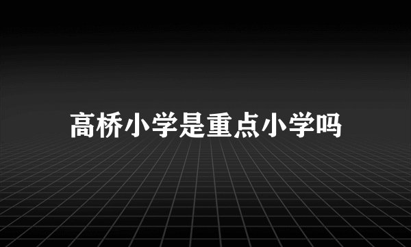 高桥小学是重点小学吗