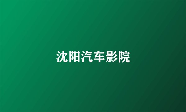 沈阳汽车影院