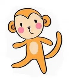 如何画一只超萌的小猴子