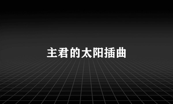 主君的太阳插曲
