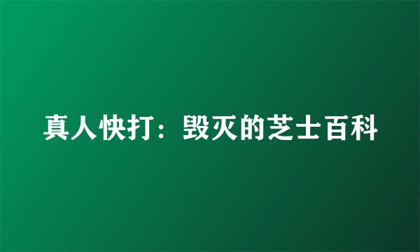 真人快打：毁灭的芝士百科