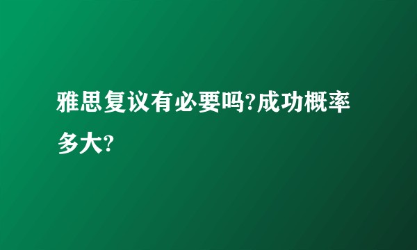 雅思复议有必要吗?成功概率多大?