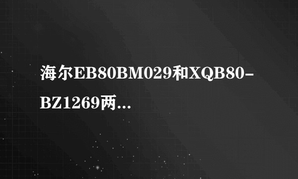 海尔EB80BM029和XQB80-BZ1269两款洗衣机哪个更好？