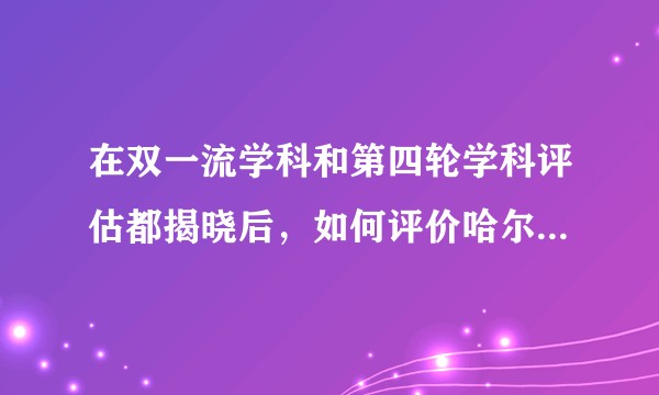 在双一流学科和第四轮学科评估都揭晓后,如何评价哈尔滨工程大学和武汉理工大学?